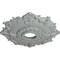 Ekena Millwork Riley Ceiling Medallion (Fits Canopies up to 4 5/8"), 18"OD x 3 1/2"ID x 1 1/2"P, Primed White CM18RL - alternate 2
